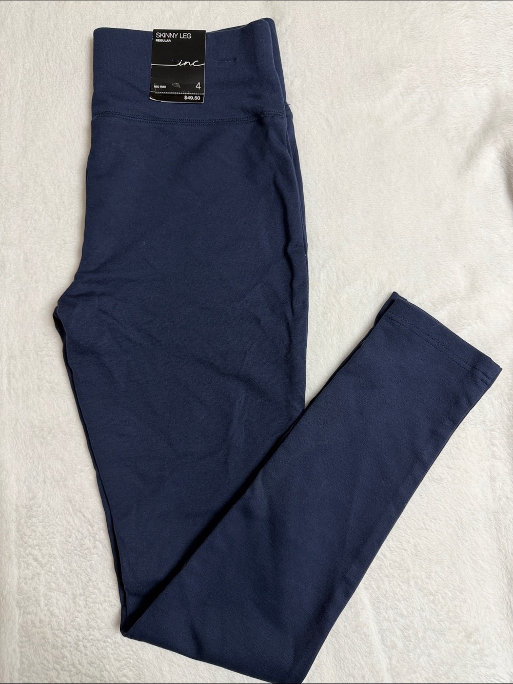 INC International Concepts Navy Skinny Leggings